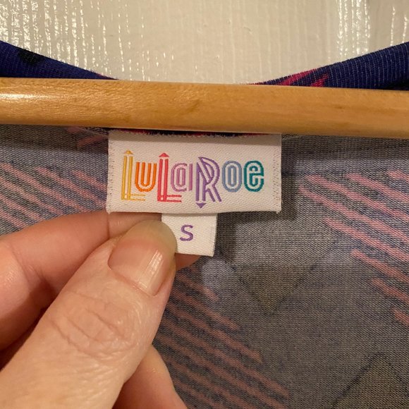 GUC LuLaRoe Geometric Print Nicole Dress S - Picture 4 of 6